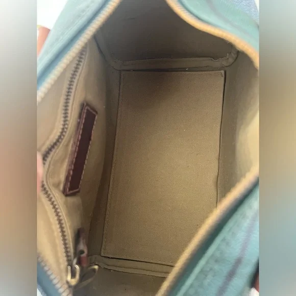 Polo Ralph Lauren Vintage Blackwatch Plaid Leather Boston Satchel Hand Bag - Picture 14 of 16